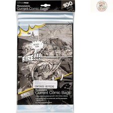 100 Resealable Comic Book Sleeves - Clear 2 Mil Polypropylene, Acid-Free Quality