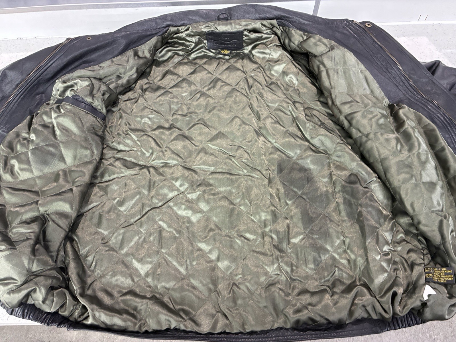 VTG Java Sun Microsystems XXL Leather Bomber Jack… - image 11