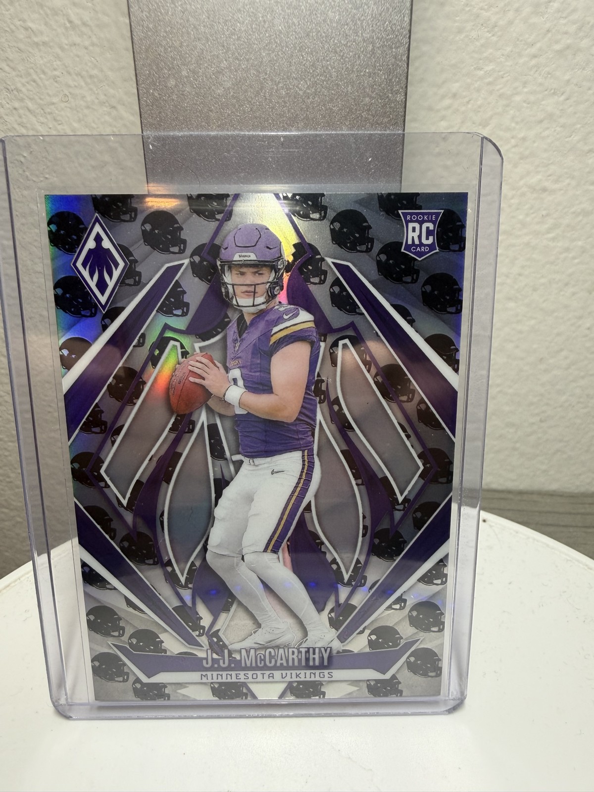 2024 Panini Phoenix - J.J. McCarthy #185 Team Helmet /399 (RC)