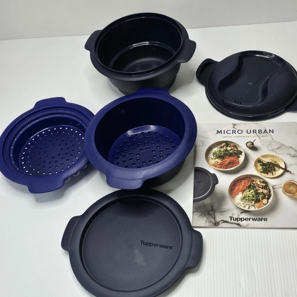 TUPPERWARE Micro Urban Steamer Microwave Small 2 ltrs With Recipe Book  - Bild 2 von 4