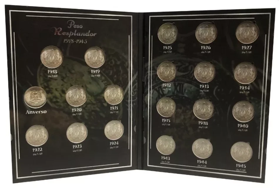 Álbum Coleccionador Monedas de plata $1 Peso Resplandor MX NO INCLUYE MONEDAS - Image 2 of 4