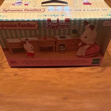 Calico Critters Japanese Sylvanian Families Kitchen Stove Sink Counter Set