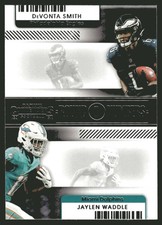 2021 Contenders #RN-DSM DeVonta Smith / Jaylen Waddle Round Numbers Rookie RC