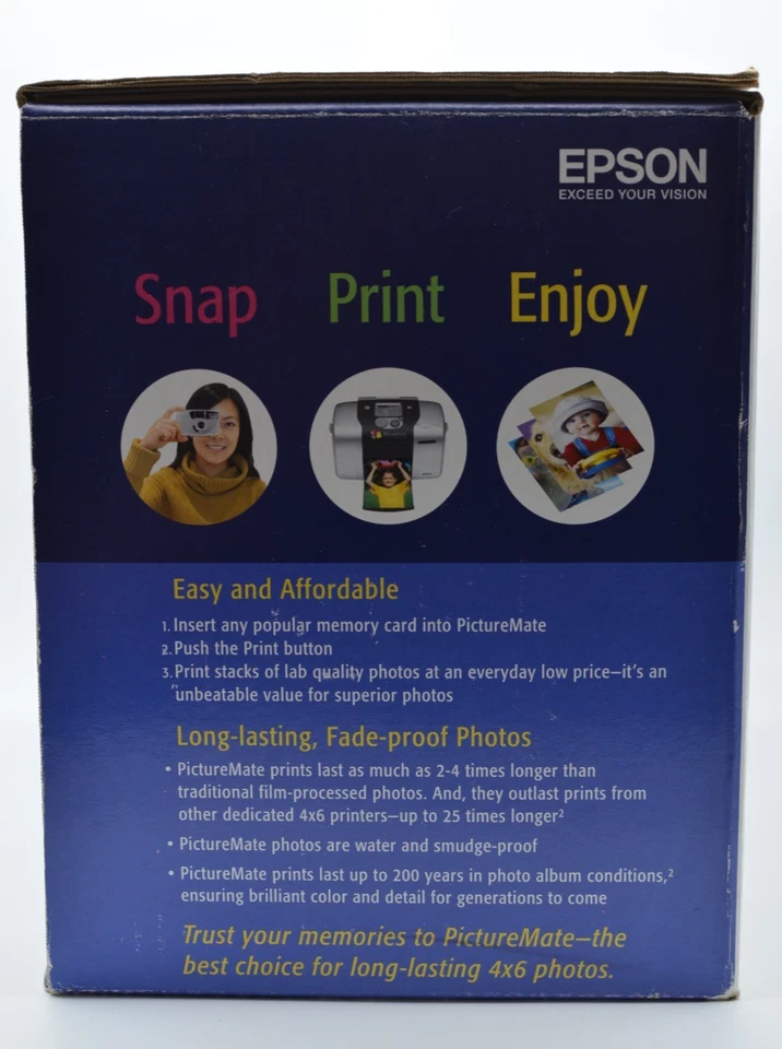 BRAND NEW Epson PictureMate PM240 Personal Photo Lab Digital Portable Printer - Image 3 of 4