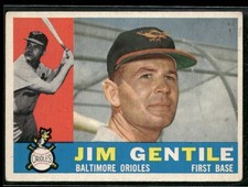 1960 Topps Jim Gentile Rookie #448 ~ VG-EX ~