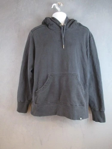 American Giant Hoodie Mens Large Black Pullover Heavyweight Kangaroo Pocket USA