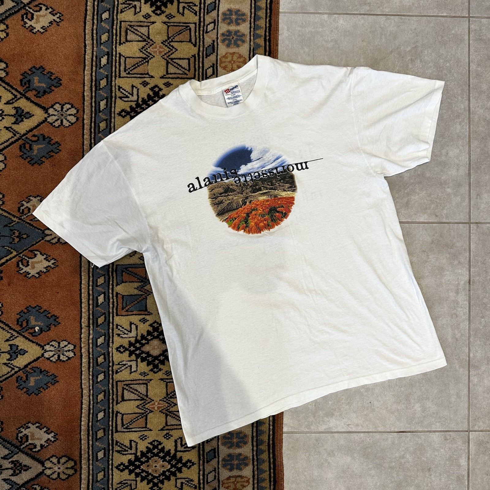 Vintage 1995 Alanis Morissette “Jagged Little Tour” Band Graphic T-Shirt Size XL