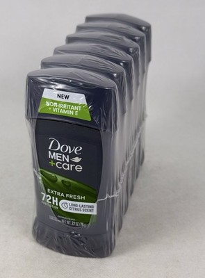Dove Men+Care Extra Fresh Antiperspirant Deodorant 2.7 oz 6 Pack EXP 05/2027