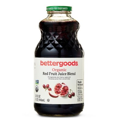 Organic Red Fruit Juice Blend 32 fl oz All Natural Antioxidant Rich