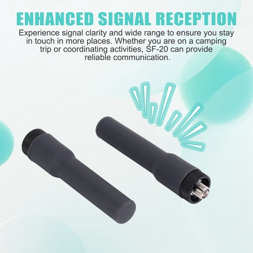 Walkie Talkie Miękka antena -20 Krótka antena SMA-F Dual Band VHF UHF for7451 - Zdjęcie 6 z 7