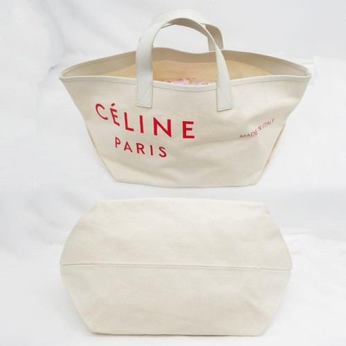 Celine Made In Tote Bag Small Hand White X Red 186082B3D.27N12 - Foto 4 di 10