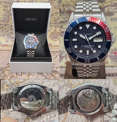 Seiko Herren Automatikuhr SKX033 Scuba Divers 7S26-0040 ca.Februar 2017 OVP
