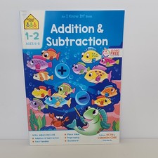 School Zone Addition  Subtraction by Staff Paperback, Ages 6-8, Math 
