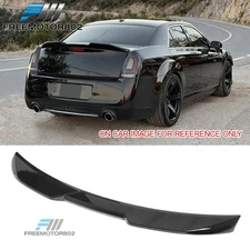 Fits 11-23 Chrysler 300 M Style Trunk Spoiler Gloss Black Add-on Rear Wing ABS