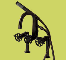 Kingston Brass 7" Deck Mount Clawfoot Tub Faucet Bronze AE8405RX