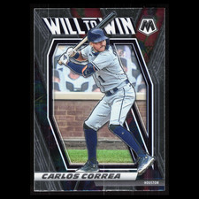 Carlos Correa #WTW10 2021 Panini Mosaic Will to Win Houston Astros Baseball Card