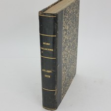 Antique Stamp Collecting hardcover book April-Sept 1923 British weekly vol 20