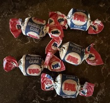 5 Vintage 1970's PAL Bubble Gum Individually Wrapped Single Pieces - UNOPENED!