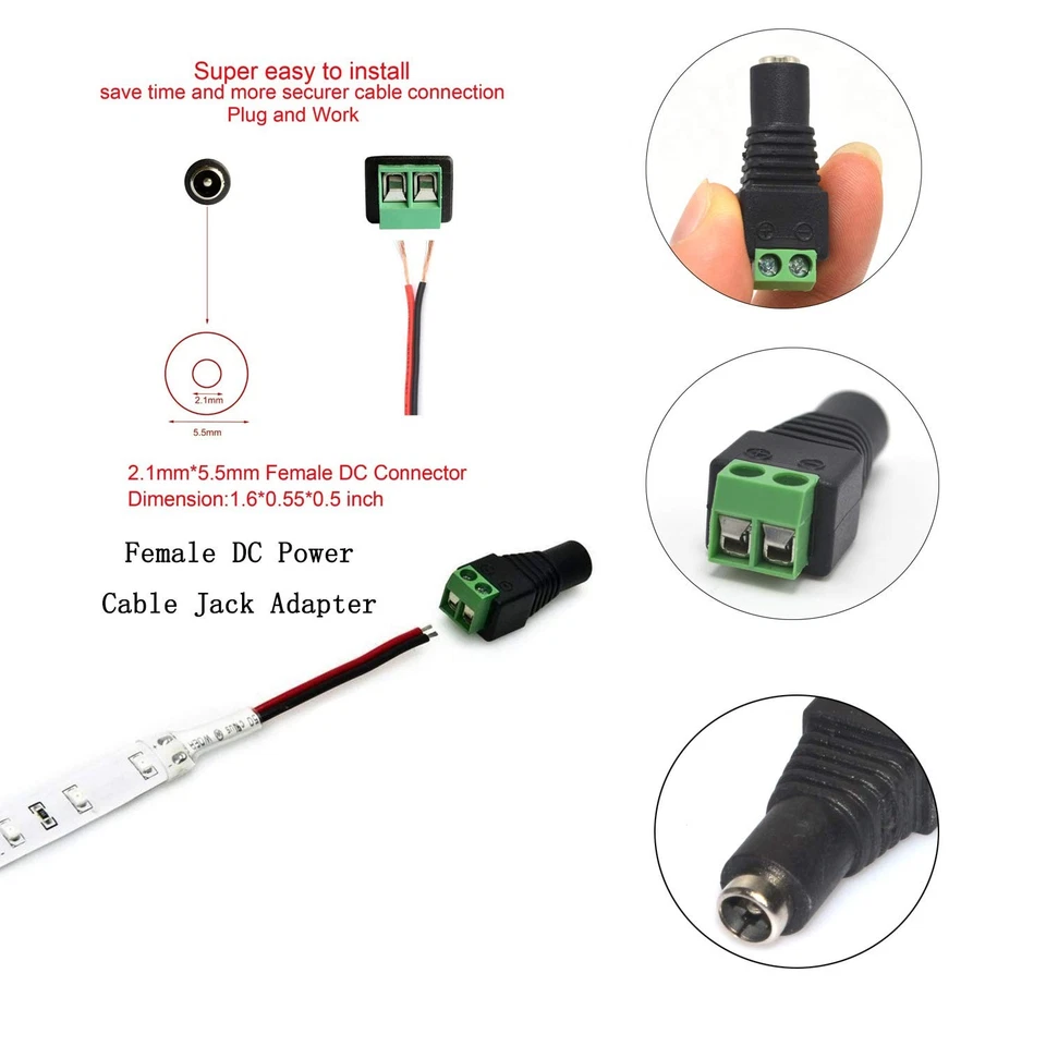 12V 5A 60W DC Power Supply with a 8 Way CCTV Power Splitter Cable for CCTV Ca... - Image 4 of 4