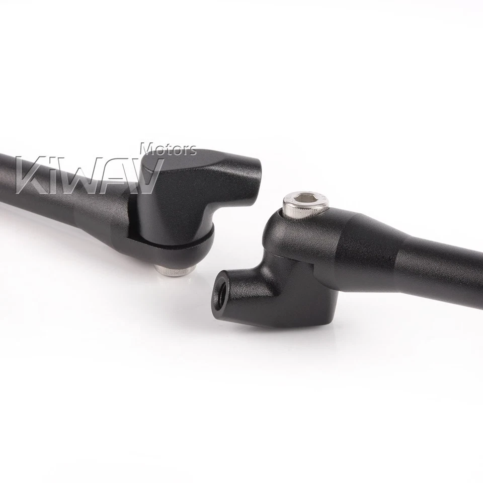 Espejo Missie Aluminio CNC Vástago Negro Mate + Cinturón Negro 8mm Se Adapta a Ducati Foto 4 de 4