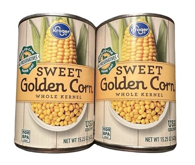 Sweet Golden Corn Whole Kernel 15.25oz 2 Cans 2028 EXP