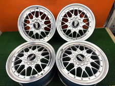 Bbs Rs 025 17inch Wheels 8j 35 5114.3 Genuine Alloy Rims Set Of 4
