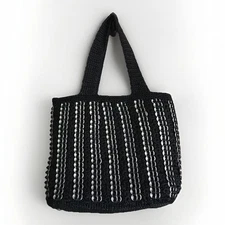 Crochet/Woven Recycled Soda Pop Can Tab Large Tote Bag Boho Festival