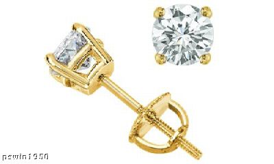 JE 1/4 KARAT DIAMANT OHRSTECKER G-H FARBE VS2 KLARHEIT 1/2 KARAT TW. 100% NATURAL