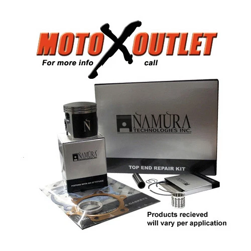 Kit de pistón reconstruido extremo superior Suzuki RM 85 2002-2023 anillos juntas Namura RM85 Foto 2 de 2