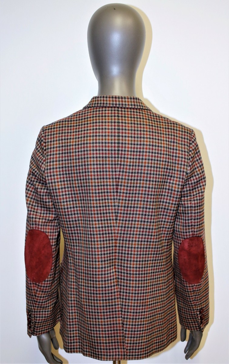 Vintage 80s Blazer Jacket Wool Tweed BURBERRYS 10reg UK 6US