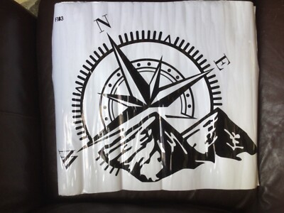 4X4 ERSATZRADABDECKUNG AUFKLEBER 50CM MONOCHROM NORDWEST EAST MOUNTAIN DESIGN