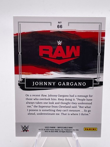2023 WWE Impeccable - /99 - #66 Johnny Gargano - Picture 2 of 2