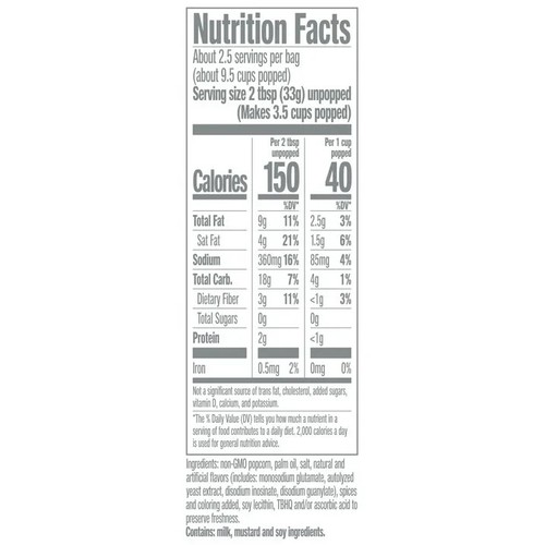 JOLLY TIME The Big Cheez Gourmet Cheddar Cheese Microwave Popcorn 24 Bags, 3.5oz - Picture 6 of 6