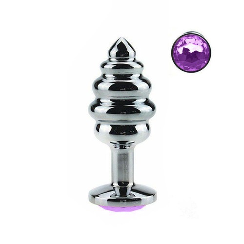 All Jelewed Anal Butt Plugs Metal & Silicone, Crystal Diamond, Led Light, Remote - Picture 89 of 101
