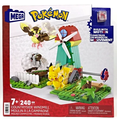 Mattel® MEGA™ Pokémon HKT21 COUNTRYSIDE WINDMILL Pikachu | 240 Teile Ab 7 Jahre