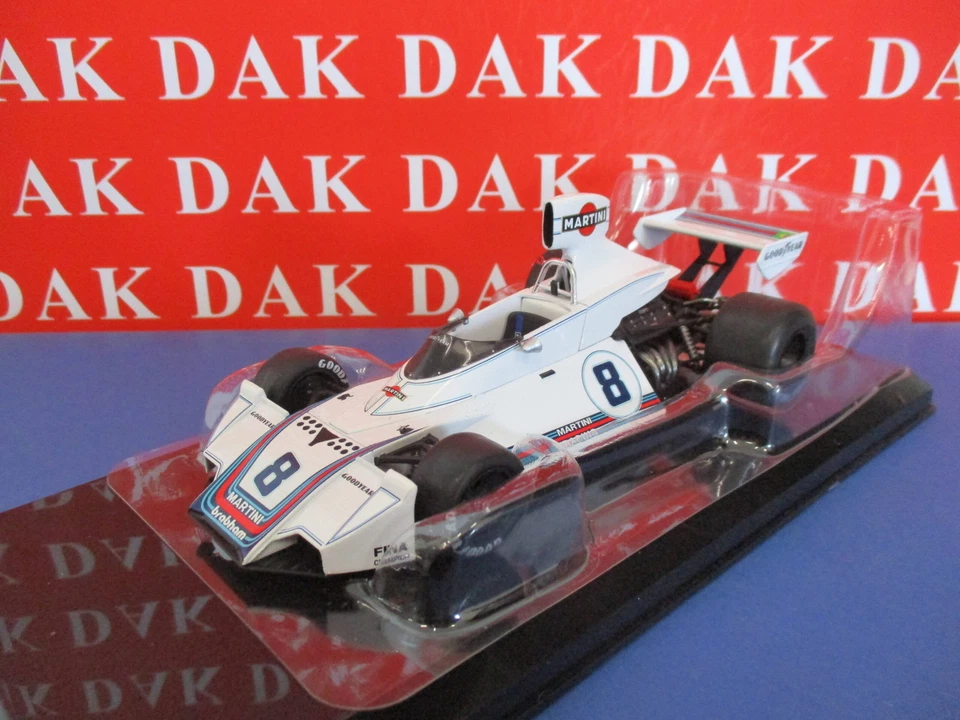 Die cast 1/24 Modellino Auto F1 Brabham BT44B Martini Racing 1975 C. Pace - Immagine 2 di 4