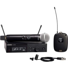 SHURE SLXD124/85 Digital Wireless Combo Handheld / Lavalier Mic System