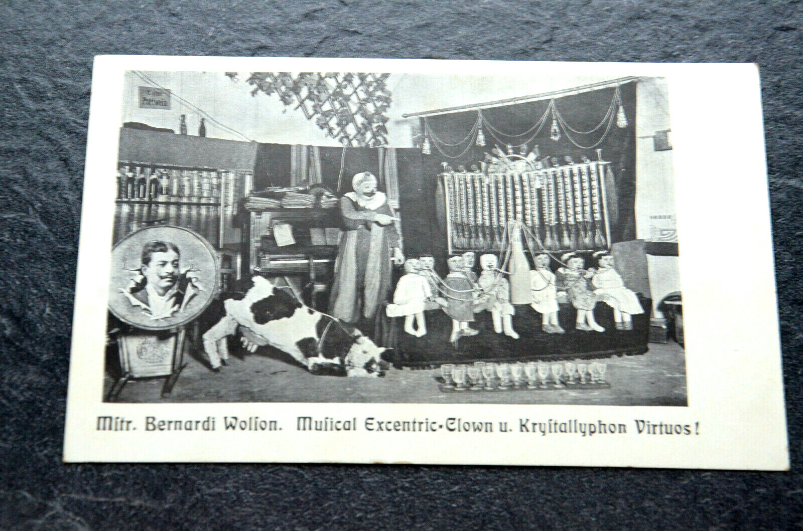 51829 AK Circo Viajero Bernardi Wolson Clown Musical Exentrico Krystallophon