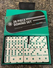 Marlboro Menthol Promo 28 Piece Domino Set with Case Philip Morris NEW SEALED