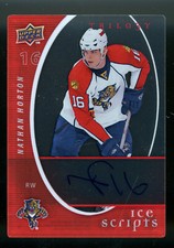 2004 Upper Deck Trilogy Ice Scripts - #ISNH Nathan Horton