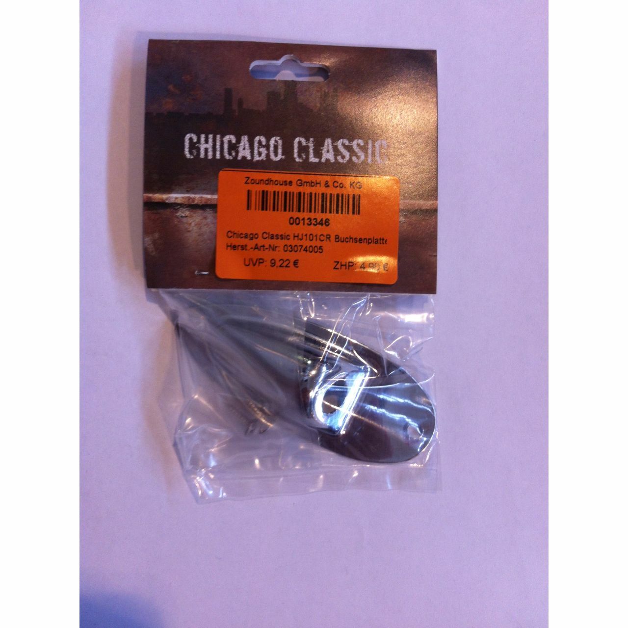 БУФЕРНАЯ плита CHICAGO CLASSIC HJ101CR, хром, металл в стиле ST (JC741CR)
