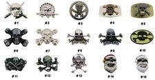 Skull Belt Buckle Cross bones Men Women Halloween Costume Christmas Party Gift