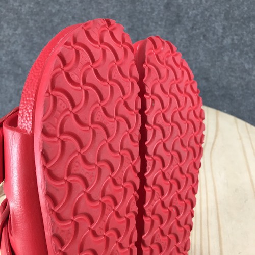 Birkenstock Sandals Womens 40 EVA Arizona Slides Red Casual Buckle Open Toe - Imagen 9 de 16