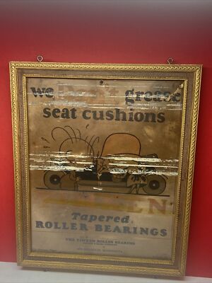 Old advertising cardboard Sign Auto service Timken Roller Bearing Minneapolis MN