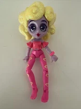 Capsule Chix Doll 5” Yellow Glitter Hair Pink Outfit