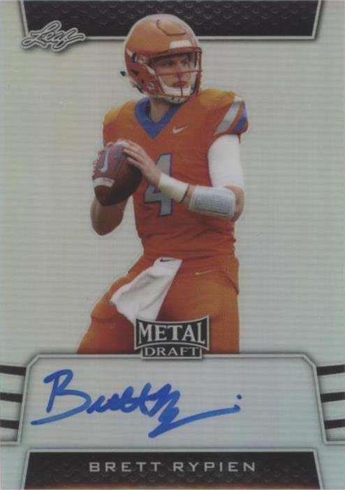 2019 Leaf Metal Draft Brett Rypien #BA-BR1 - 1 of 2