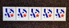 2016USA #5061 5c NonProfit Org Star - Coil Strip of 5   Mint NH