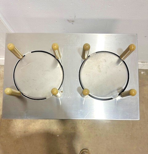 "TABLEWARE 2CP-MC-7"  7" PLATE DUAL HOLDER DISPENSER CARRIER CART ON CASTERS