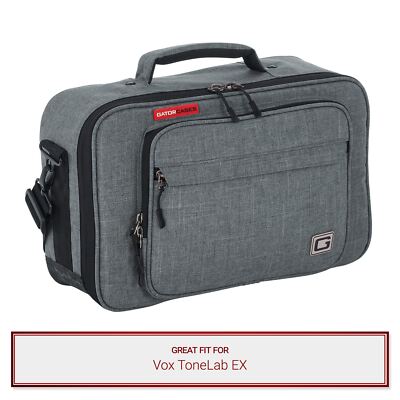 Gator Cases Grey Transit Series Bag fits Vox ToneLab EX Multi-Effects Pedals