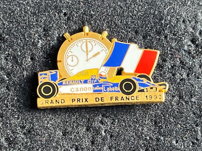 Pin's F1 - GP Silverstone 93 - Renault Williams Canon ELF Camel - Vintage Métal
